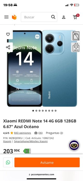 Xiaomi Redmi Note 14 Verde