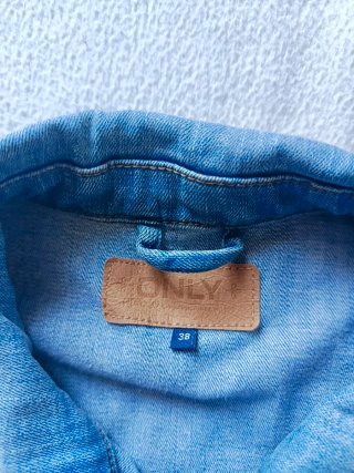 Giacca Denim Only Donna Taglia XS Azzurra Volant