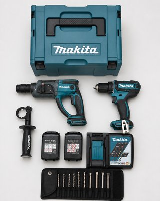 Kit Makita 18V DHR202 + DDF482+2 Baterías+cargador