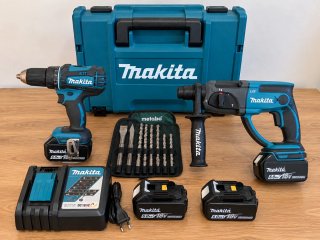 Makita DHR202 + DDF482 + 2 baterías 6Ah originales