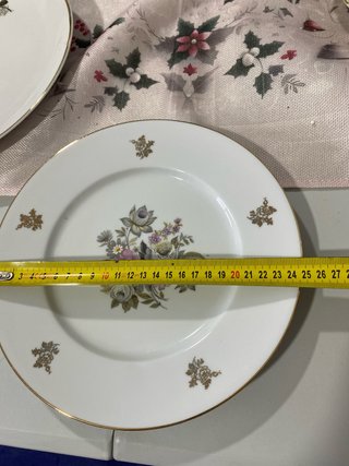 Antiguo plato porcelana Limoges floral