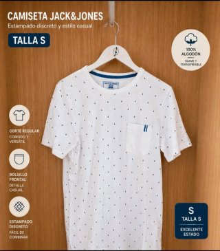 Camiseta Jack&Jones Estampada Talla S