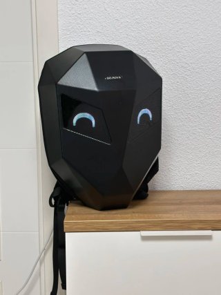Mochila de moto con Ojos LED