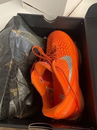 Zapatillas Nike Kobe VI Talla 41 Naranja/Plata