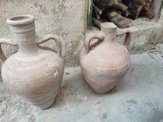 Juego de 2 Vasijas de Terracota