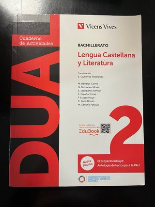 Dos libros de castellano segundo de bachillerato