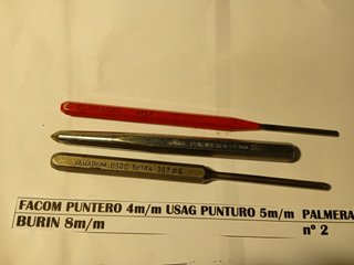 Juego punteros y buril Facom, USAG