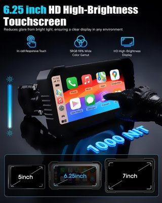 NUEVO! (130€) GPS para Moto 6.25'' Carplay