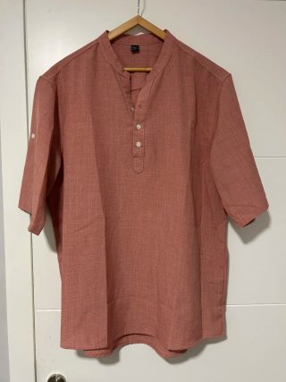 Camisa Verano Hombre Rosa