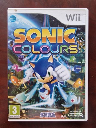 Nintendo Wii Roja + Sonic Colours + Wii mote