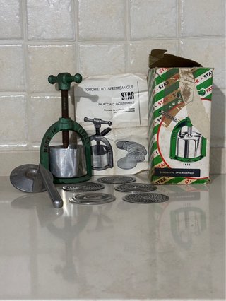 Torchio Spremisangue Star Made in Italy