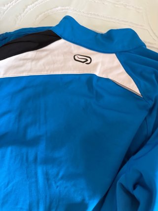 Sudadera Kalenji Media Cremallera Azul/Negro