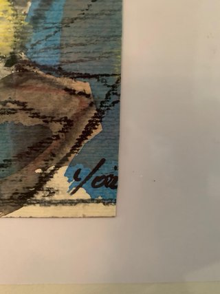 Quadro carboncino e tempera fantasia
