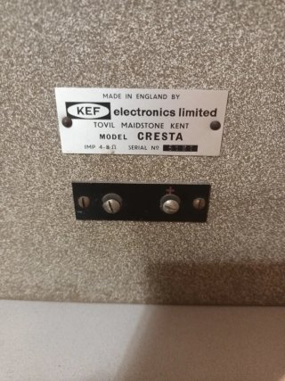 Altavoces HiFi KEF CRESTA 1 - Joya 1968