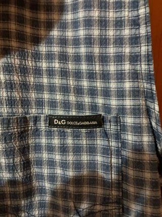 Camicia smanicata quadri D&G uomo M