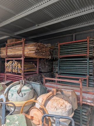Lote materiales encofrado