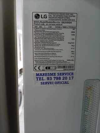 Nevera Americana marca LG No Frost