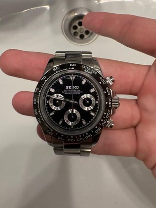 Seiko cronograph estilo Rolex Daytona