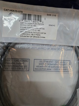 80 Latiguillos Leviton Cat 6A High-Flex 2.1m