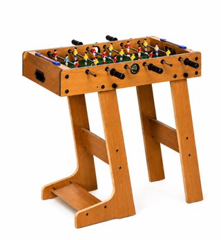 Futbolín pequeño de madera