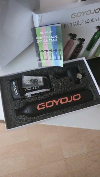 Mini Tanque Buceo GOYOJO 0.5L /Bombona de oxigeno