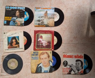 Lote 69 singles vinilo españoles italianos + otros