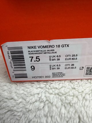 Nike Vomero 18 GTX Talla 40.5