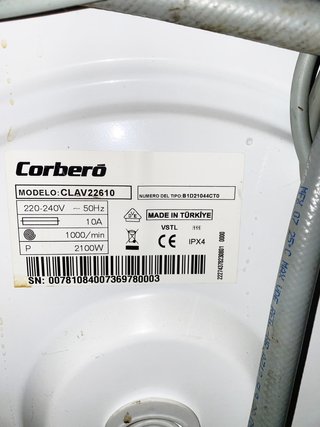 Lavadora Corberó CLAV22610