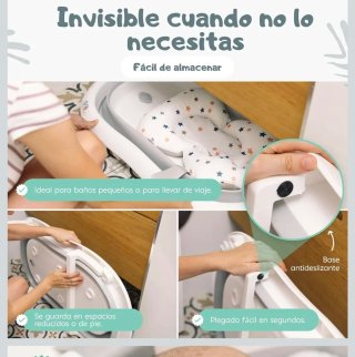 Bañera plegable bebé con cojín