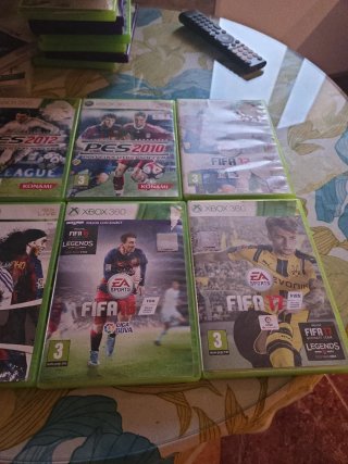 Lote Juegos XBOX 360 FIFA y PES
