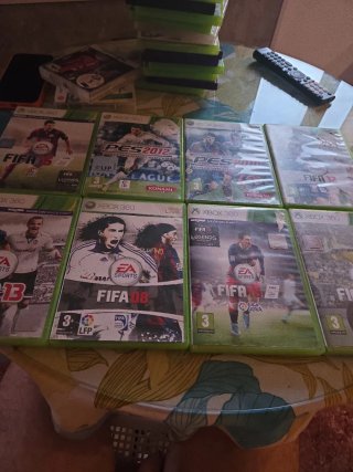 Lote Juegos XBOX 360 FIFA y PES