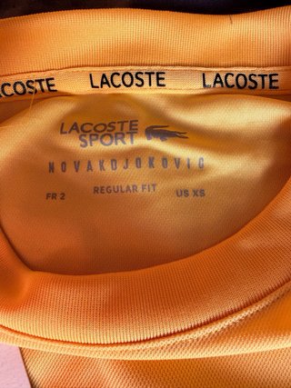 Camiseta Lacoste Deportiva Amarilla