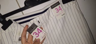 Pantalón de rayas Slim