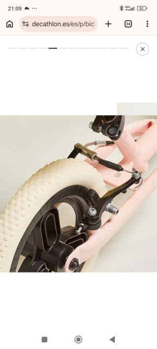 Bici sin pedales rosa Decathlon