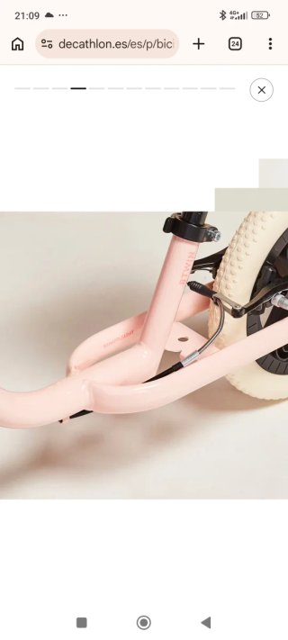 Bici sin pedales rosa Decathlon