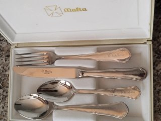 Cubiertos de MALTA con nombre CRISTINA