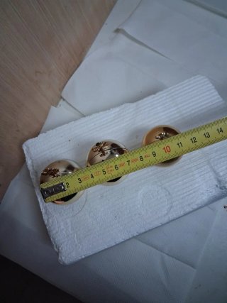 3 sfere del mondo in plastica per immagini religiose