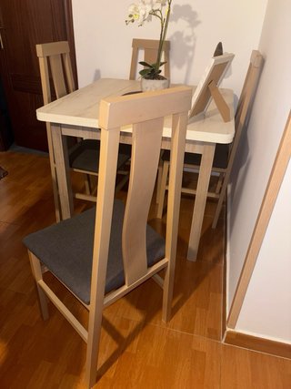 Conjunto de 4 sillas de comedor