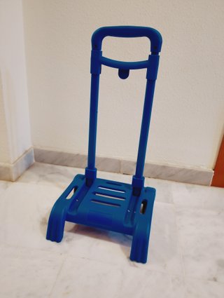 Carro para mochila escolar azul