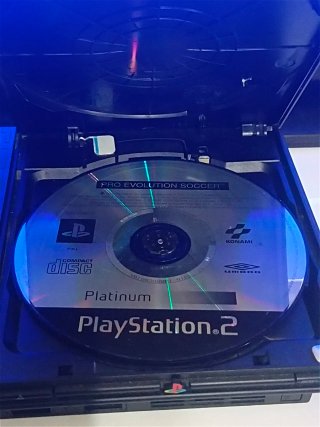 Ps2 Slim Negra + Cables + mando Sony gris