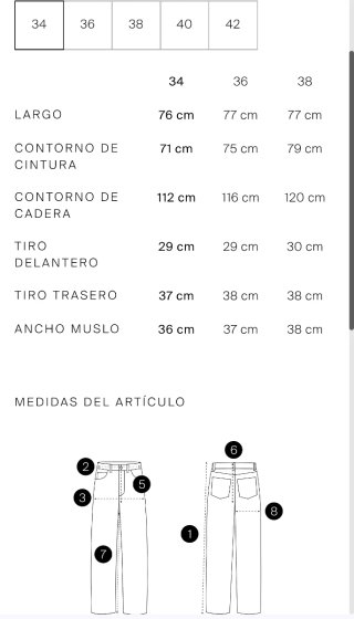 Massimo Dutti Bermuda Ancha Fluida Talla XS