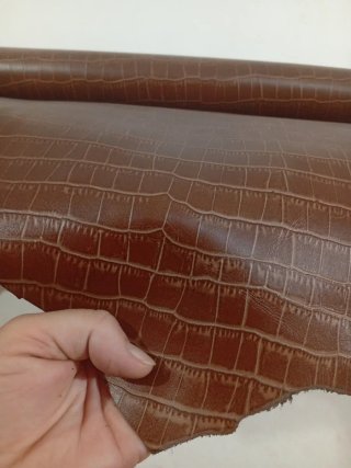 Piel de vacuno efecto cocodrilo
