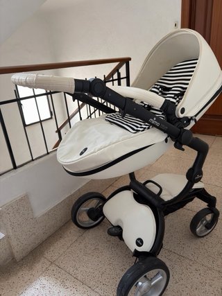 Carrito Mima Blanco Rayas
