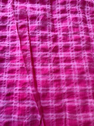 Blusa rosa a cuadros sin mangas