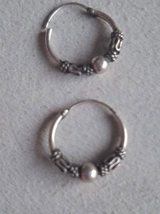 Pendientes Aro Plata con Diseño