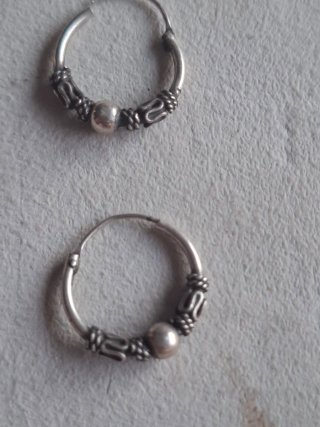 Pendientes Aro Plata con Diseño