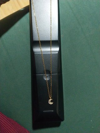 Collar Luna Bañado en Oro Plata 925