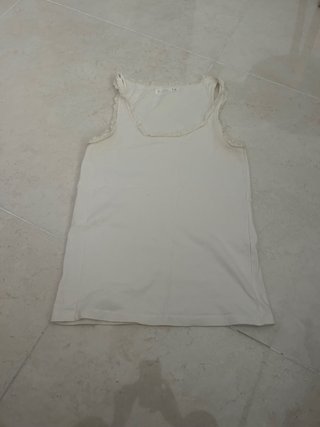 Camiseta de tirantes blanca mujer Talla L