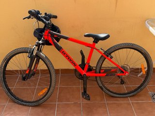 Bicicleta MTB B'TWIN 24 Roja