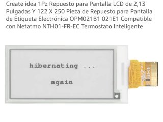 Pantalla LCD 2,13 Netatmo OPM021B1